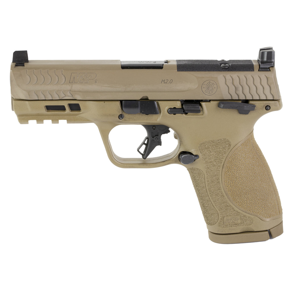 Smith & Wesson M&P 9 M2.0 Compact 4" Optics-Ready Semi-Auto Pistol (FDE) - 13573