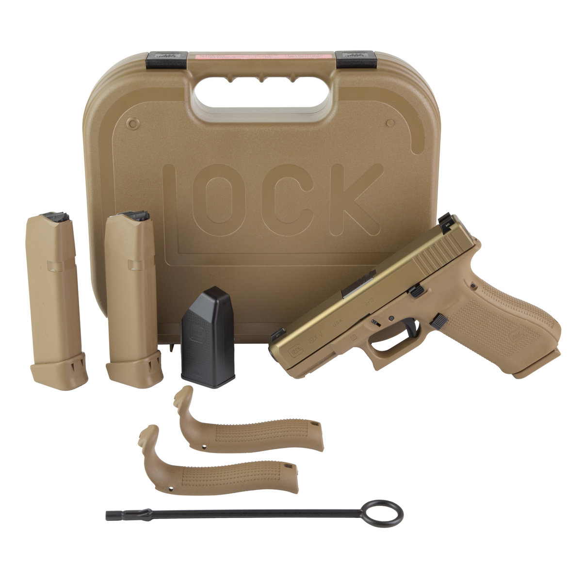 GLOCK 19X V 9mm Coyote Brown nPVD (4.02" Barrel)