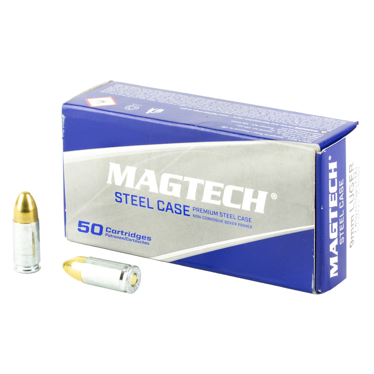 MAGTECH Steel Case 9mm Luger 115gr FMJ Ammunition (50-Round Box)
